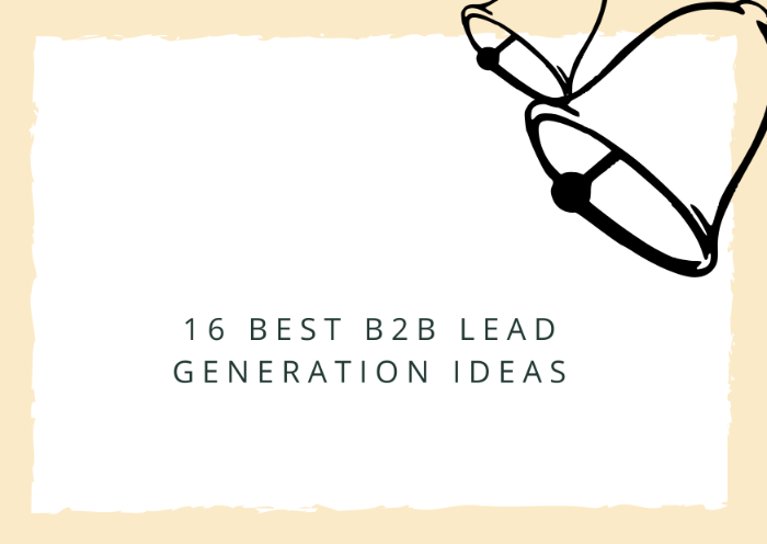  16 Best B2B Lead Generation Ideas